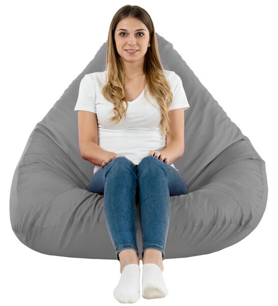 Sedací vak DROP XXL šedý OUTDOOR