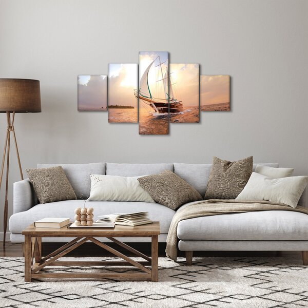 Obraz jachty (125x70 cm)