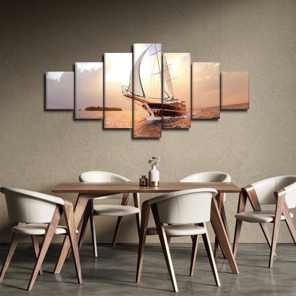 Obraz jachty (210x100 cm)