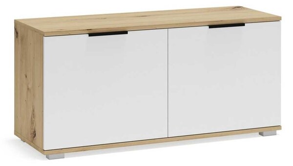 Botník Walker 100 cm, dub artisan / bílá