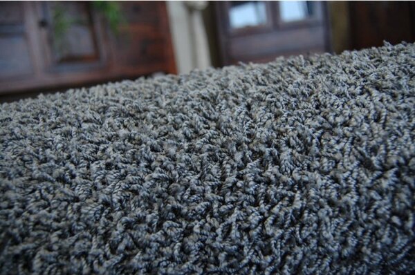 Koberec kruh GLITTER popel