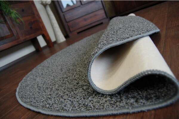 Koberec kruh GLITTER popel