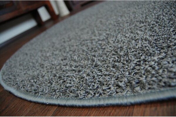 Koberec kruh GLITTER popel