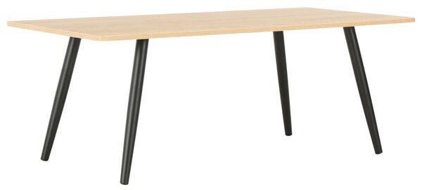 Konferenční stolek černý a dubový odstín 120 x 60 x 46 cm