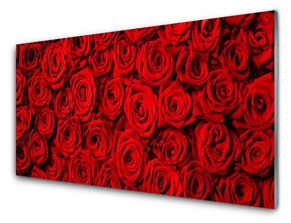 Kuchyňský skleněný panel Růže 125x50 cm