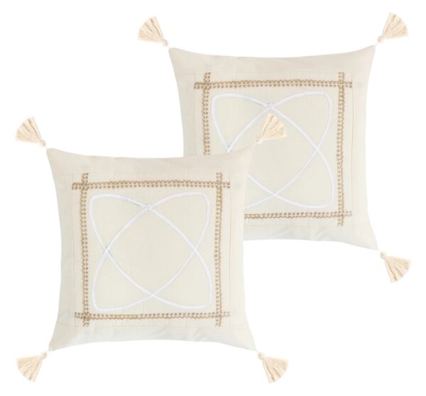 Bellatex Povláček PERU SET 2ks 40x40 cm Natur 1