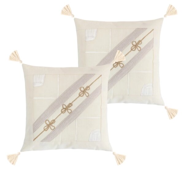 Bellatex Povláček PERU SET 2ks 40x40 cm Natur 3