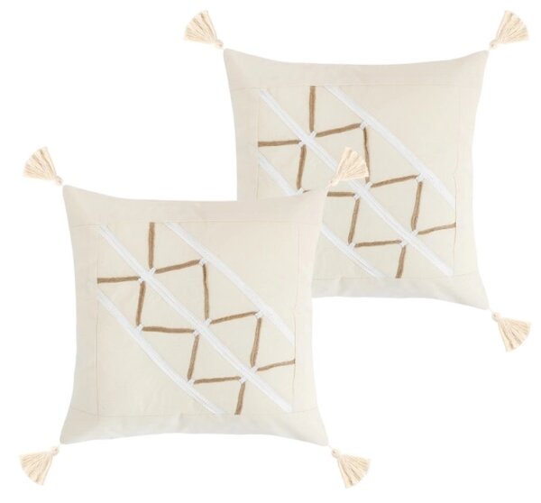 Bellatex Povláček PERU SET 2ks 40x40 cm Natur 7