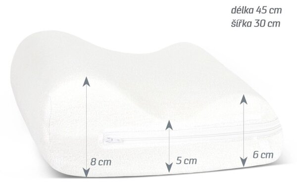 Bellatex POVLAK na anatomický polštář 60x33 cm (povlak na zip) jersey hořčicová