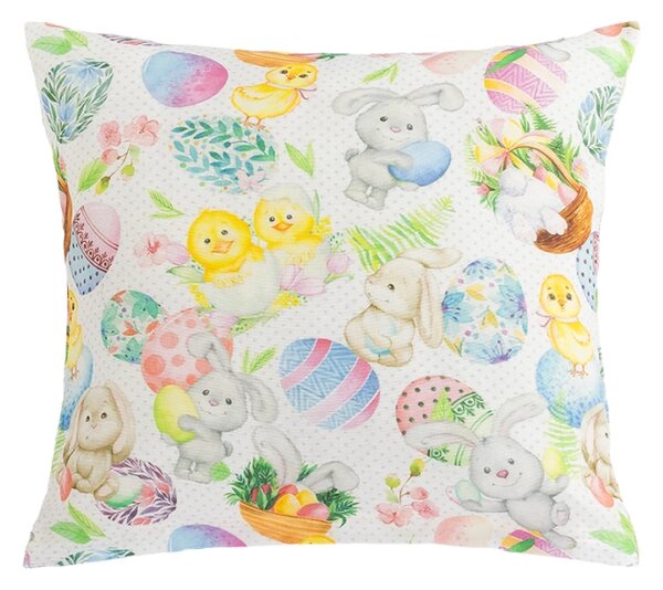 Bellatex Povláček EMA Velikonoce 45x45 cm Zajíček Béžová,Žlutá,Zelená