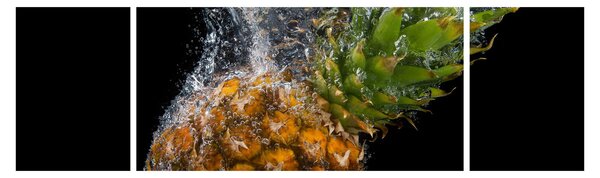 Obraz ananasu ve vodě (170x50 cm)