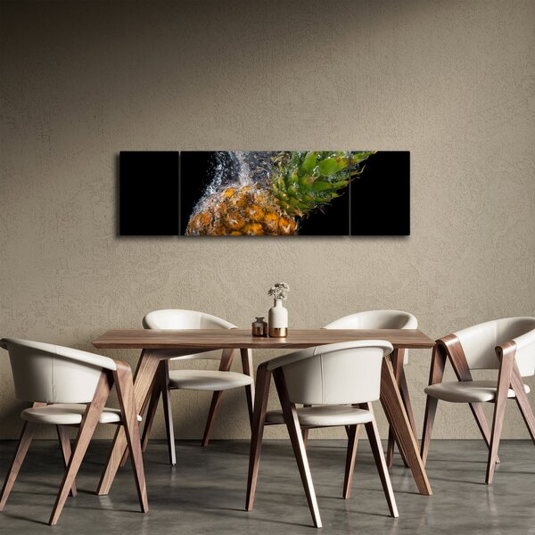 Obraz ananasu ve vodě (170x50 cm)