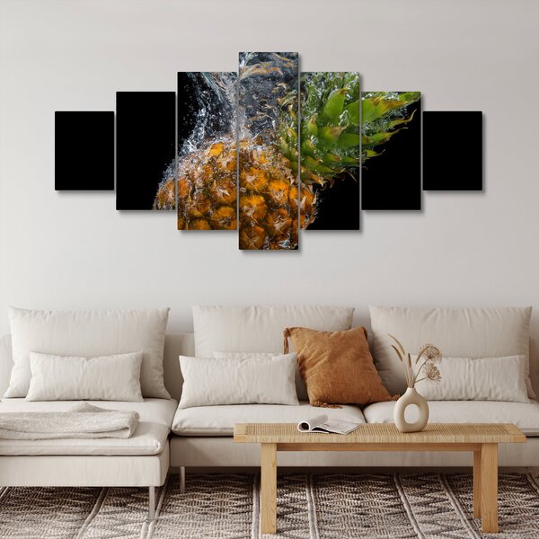Obraz ananasu ve vodě (210x100 cm)