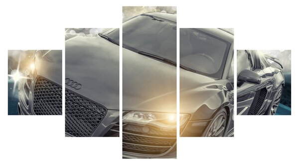 Obraz auta Audi - šedé (125x70 cm)