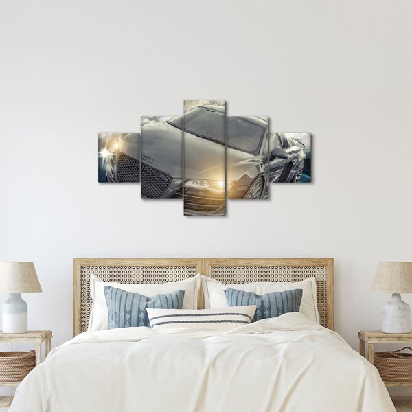 Obraz auta Audi - šedé (125x70 cm)