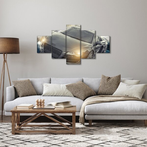 Obraz auta Audi - šedé (125x70 cm)