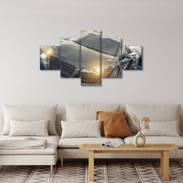 Obraz auta Audi - šedé (125x70 cm)