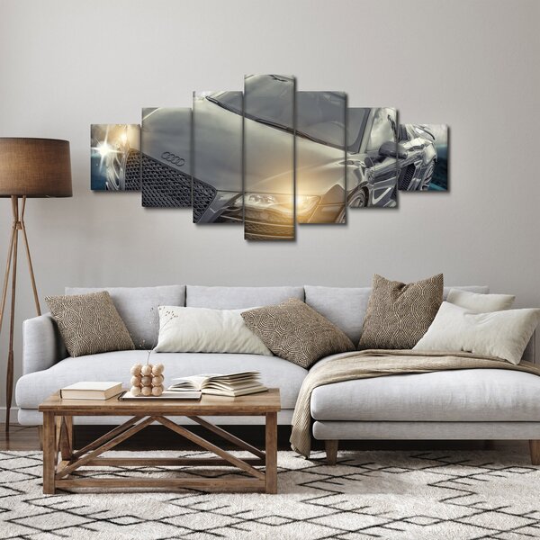 Obraz auta Audi - šedé (210x100 cm)