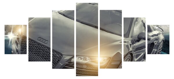 Obraz auta Audi - šedé (210x100 cm)