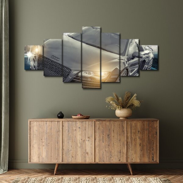 Obraz auta Audi - šedé (210x100 cm)