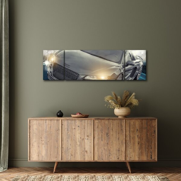 Obraz auta Audi - šedé (170x50 cm)