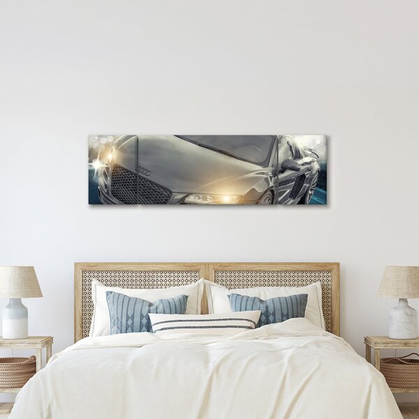 Obraz auta Audi - šedé (170x50 cm)