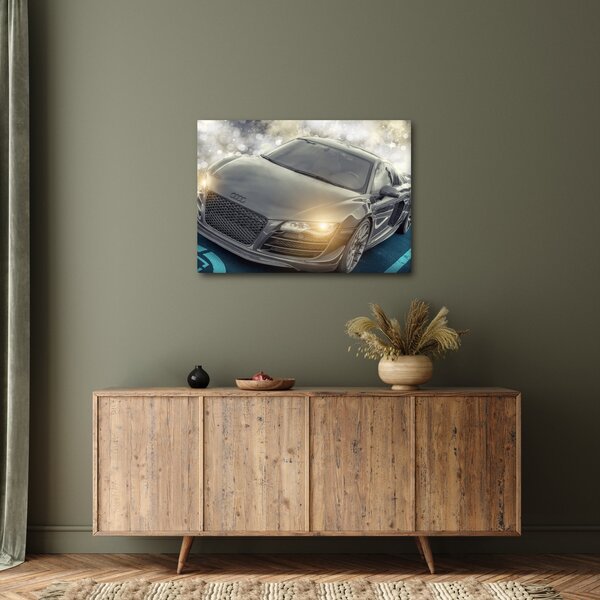 Obraz auta Audi - šedé (70x50 cm)