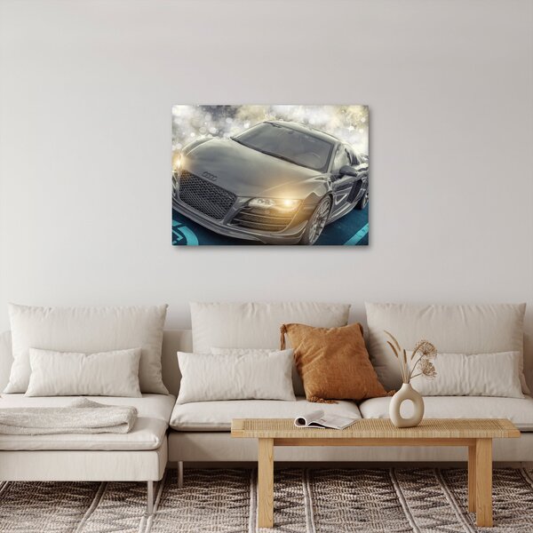 Obraz auta Audi - šedé (70x50 cm)