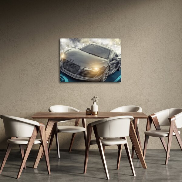 Obraz auta Audi - šedé (70x50 cm)
