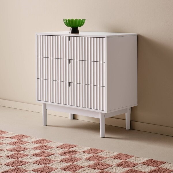 Jotex Bílá lakovaná komoda TOULUSE 80 x 40 cm