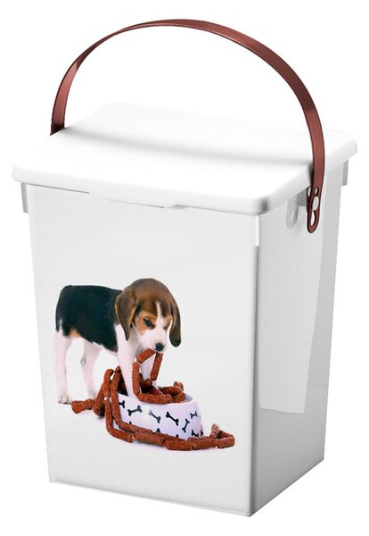 Úložný box Dog, 18x23,5x16,5 cm, bílá
