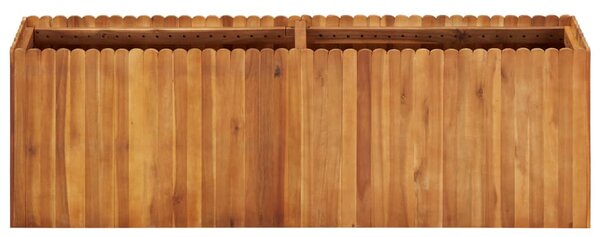 Zahradní vyvýšený záhon 150 x 30 x 50 cm masivní akáciové dřevo