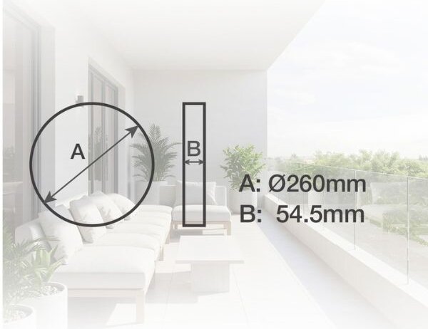 Prémiové LED venkovní osvětlení Celano s čidlem pohybu 26cm IP54 15W 1150lm denní, 3 roky