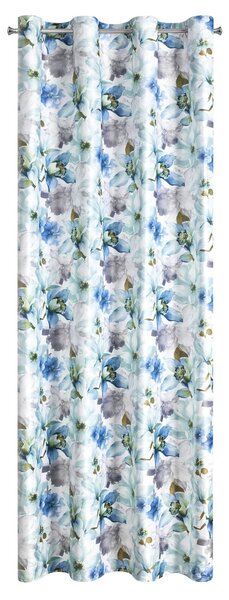 ZATEMŇOVACÍ ZÁVĚS NA KROUŽCÍCH LILLIE 140X250 CM VZOROVANÁ