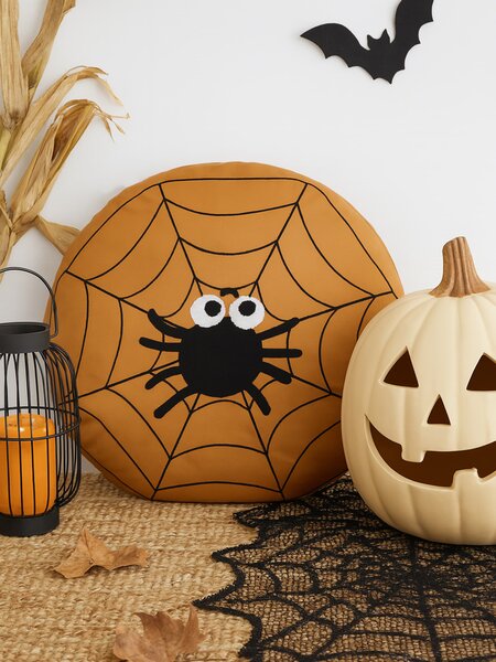 Sinsay - Dekorační polštář s halloweenským motivem - oranžová
