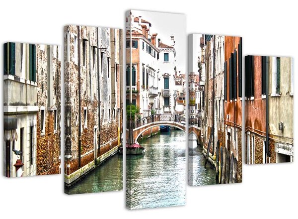 Obraz na plátně Benátky - 5 dílný Rozměry: 100 x 70 cm