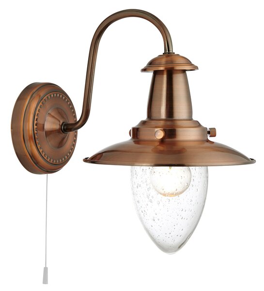 Searchlight 5331-1CU Fisherman nástěnné svítidlo kov měď a sklo