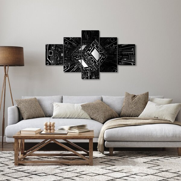 Obraz abstraktní krychle (125x70 cm)