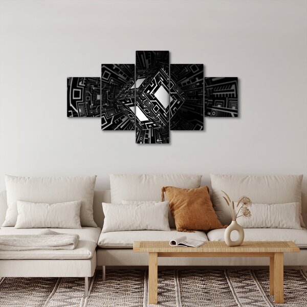 Obraz abstraktní krychle (125x70 cm)