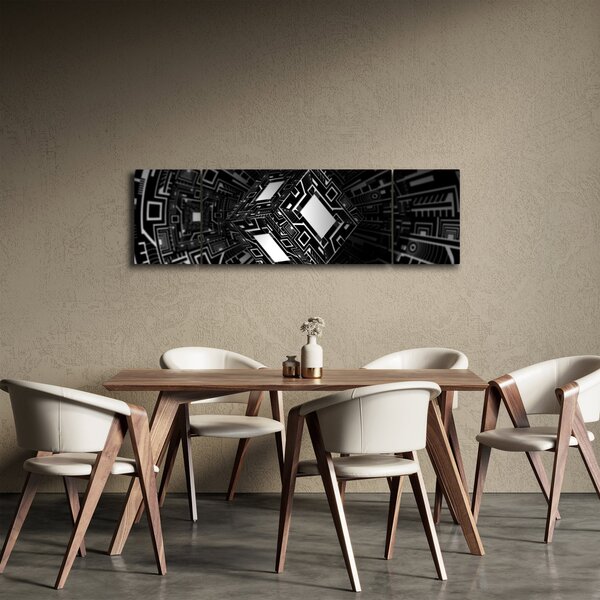 Obraz abstraktní krychle (170x50 cm)