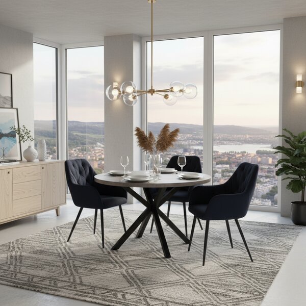 Designové křeslo, černá Velvet látka, VERIO NEW