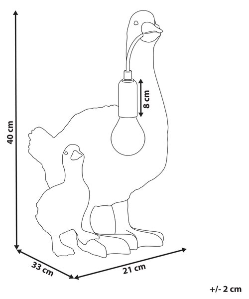 Stolní lampa Kachna DAFFY Zlatá