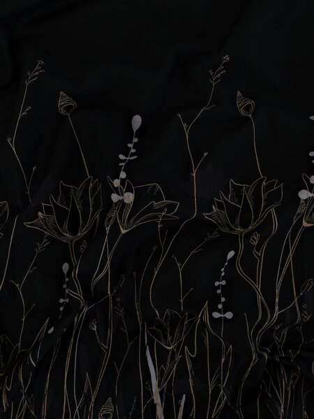 MK Lůžkoviny Bavlněné povlečení Renforcé - Aneta černá 140 × 200 cm, 70 x 90 cm