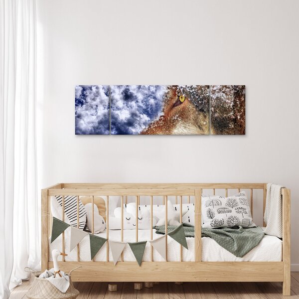 Obraz vlka (170x50 cm)