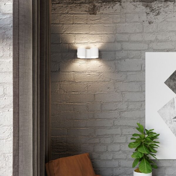 Sollux SL.0659 - Nástěnné bodové svítidlo ORBIS 2xG9/40W/230V bílá