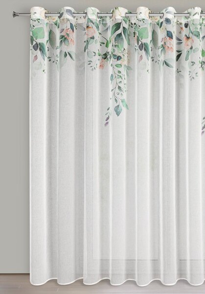 ZÁVĚS NA KROUŽCÍCH NIKI 350X250 CM LISTY