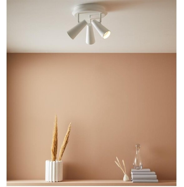 Markslöjd 108203 - Bodové svítidlo CREST 3xGU10/7W/230V bílá