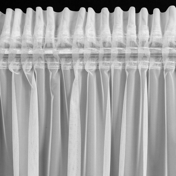 ZÁCLONA NA PÁSCE AMY 300X150 CM BÍLÁ