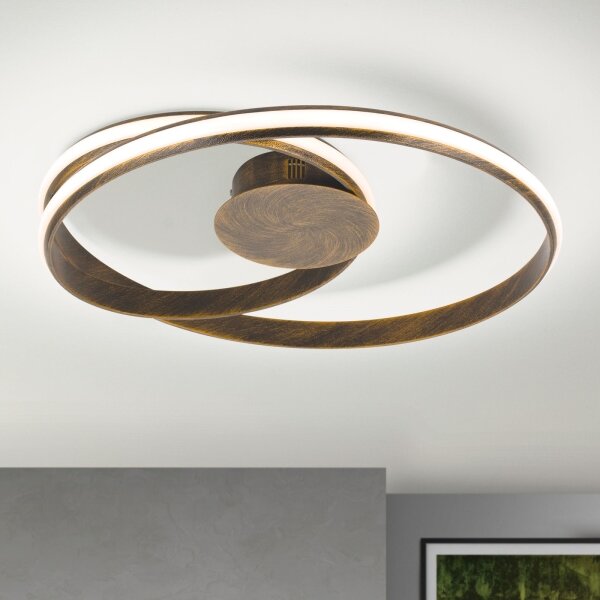 Orion DL 7-638-LED Stmívatelné stropní svítidlo CIRCUS LED/30W/230V hnědá/patina