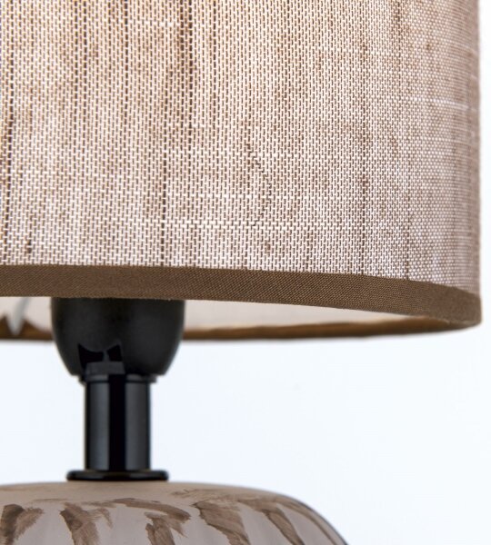 Orion LA 4-1224/1 - Stolní lampa PINIA 1xE14/25W/230V keramika béžová/šedá